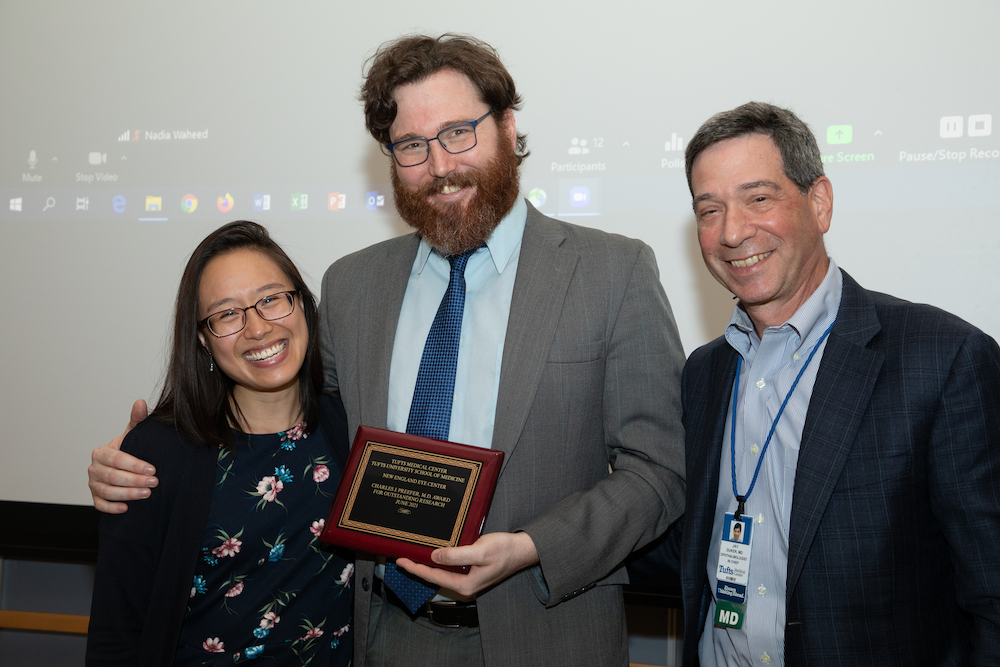 Christine Shen, MD pictured with Kamden Kopani, MD and Jay Duker, MD